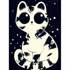 Puzzle phosphorescent Wizzy Chats câlins (50 pièces)|Djeco