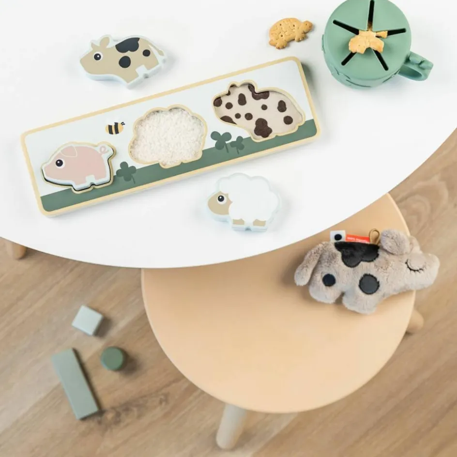 Puzzle sensoriel Tiny farm Multicolore|Done by Deer Best
