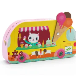 Puzzle silhouettes Le Glacier (16 pièces)|Djeco Outlet