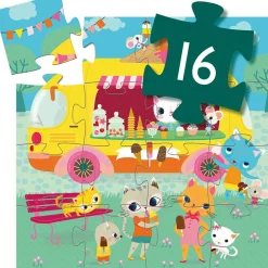 Puzzle silhouettes Le Glacier (16 pièces)|Djeco Outlet