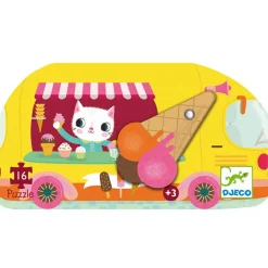 Puzzle silhouettes Le Glacier (16 pièces)|Djeco Outlet