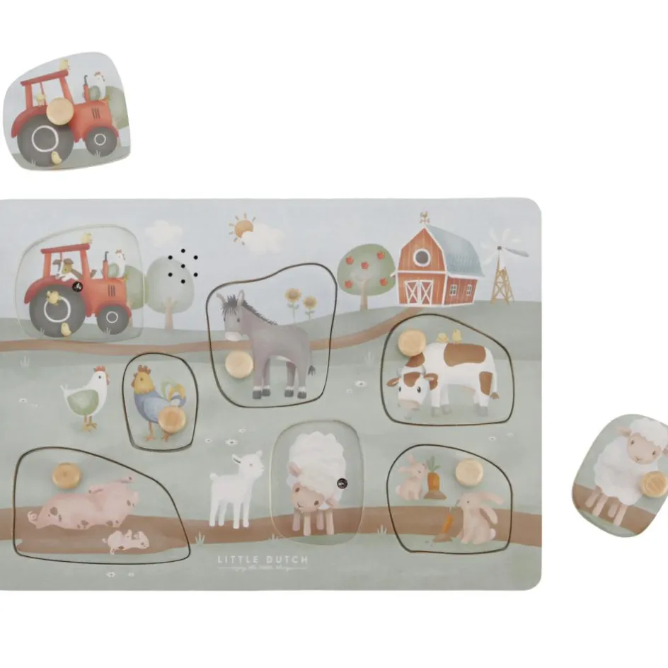 Puzzle sonore en bois Little Farm|Little Dutch Clearance