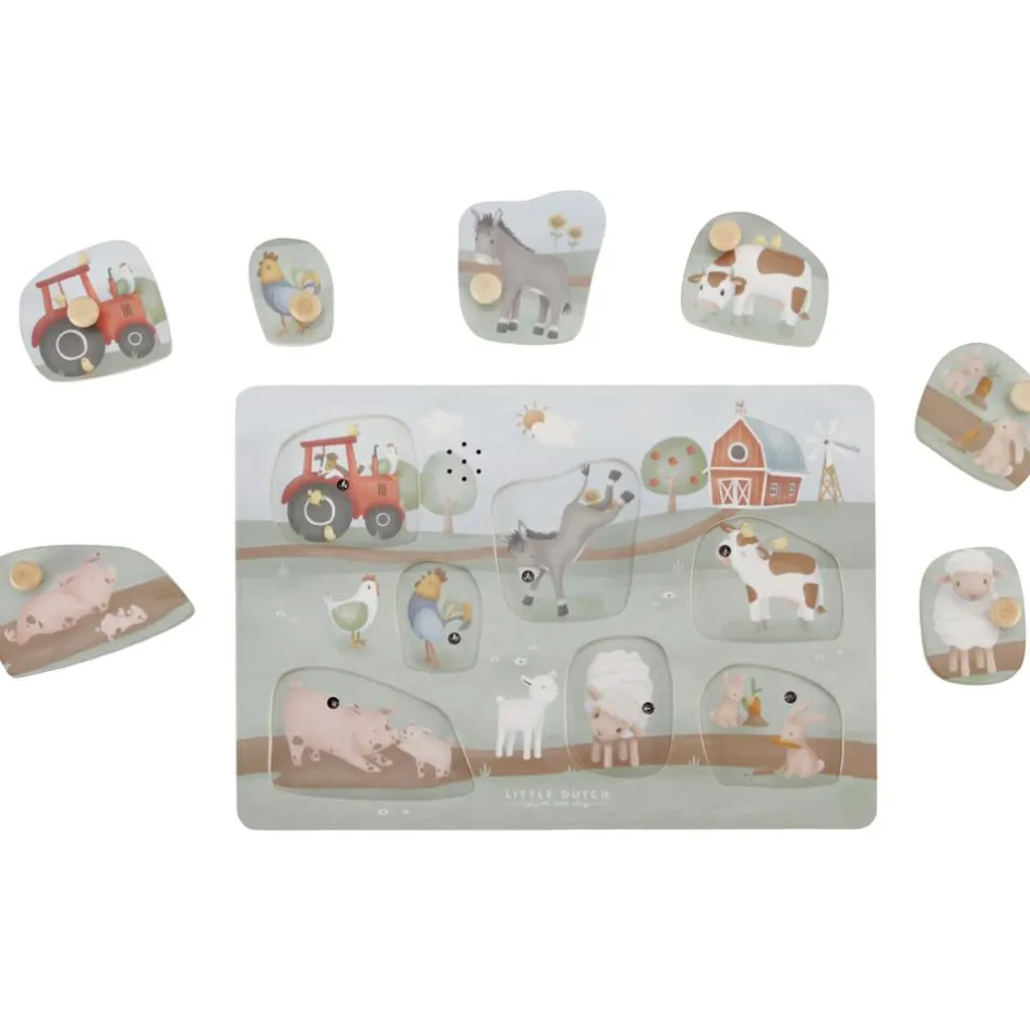 Puzzle sonore en bois Little Farm|Little Dutch Clearance