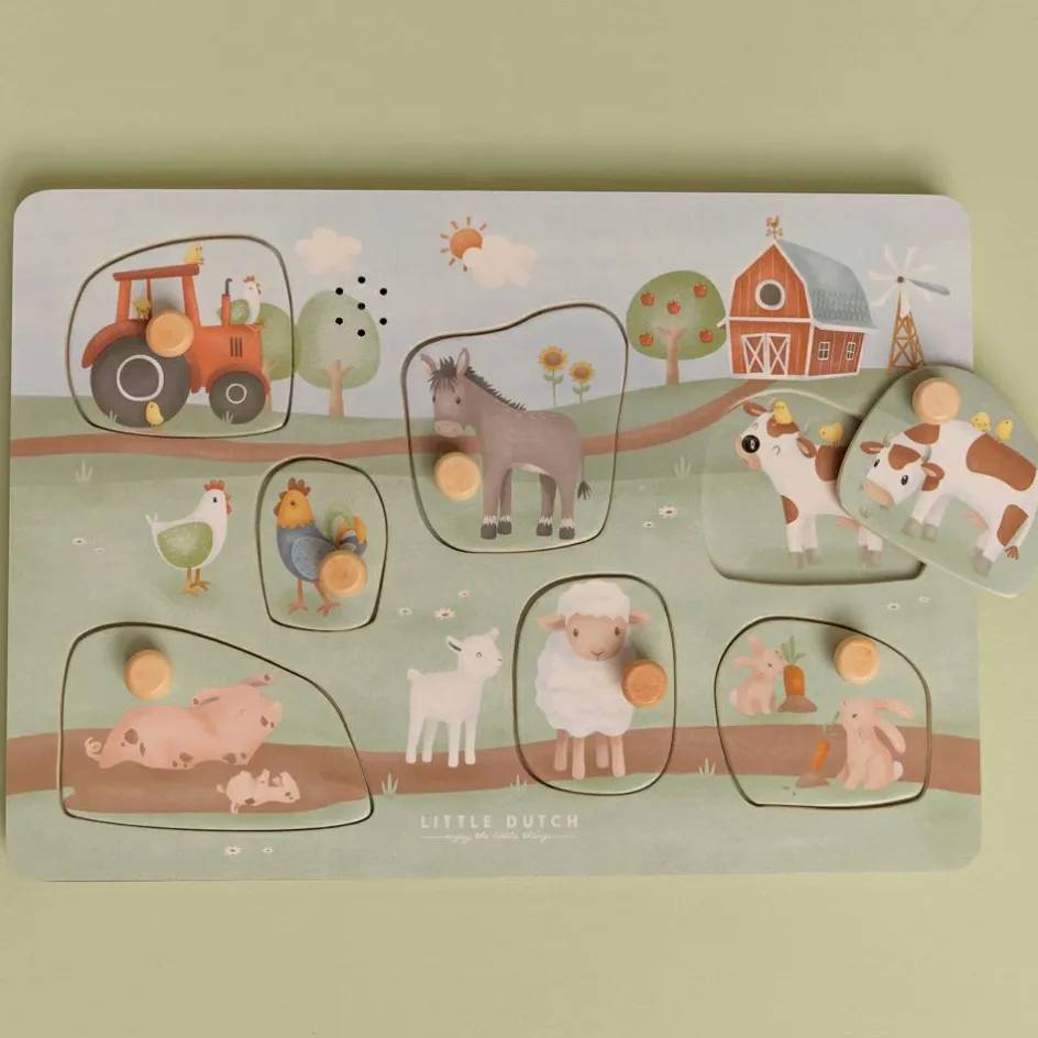 Puzzle sonore en bois Little Farm|Little Dutch Clearance