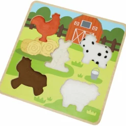 Puzzle tactile Ferme (5 pièces)|Sapin Malin Discount