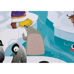 Puzzle tactile La vie sur la banquise (20 pièces)|Janod Sale