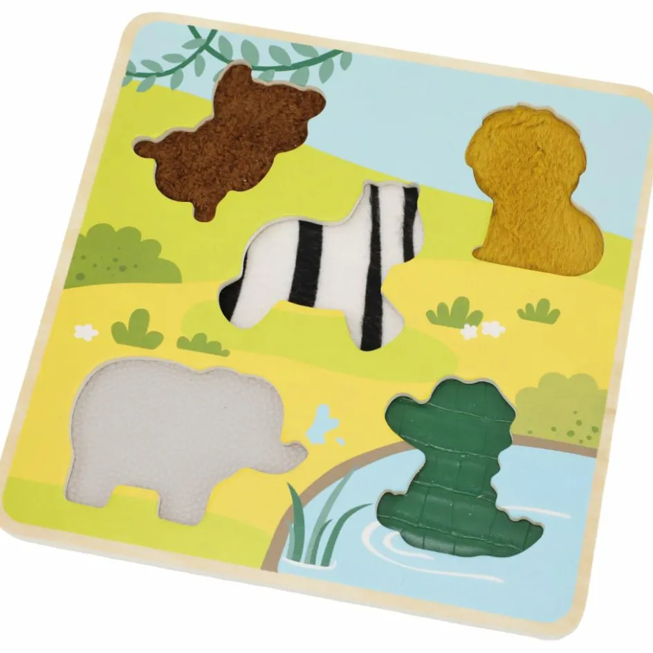 Puzzle tactile Savane (5 pièces)|Sapin Malin Online