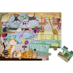 Best Janod Puzzle tactile Une journée au zoo (20 pièces)