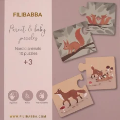 Puzzles Maman et ses bébés Animaux nordiques|Filibabba