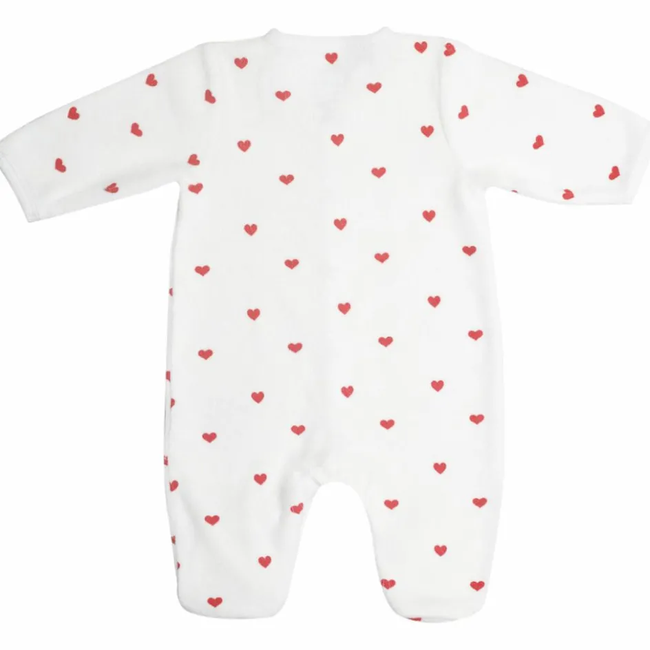 Pyjama Cœurs Rouges (3 mois)|Trois Kilos Sept Discount
