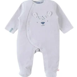 Hot Noukie's Pyjama en velours gris ours (12 mois)
