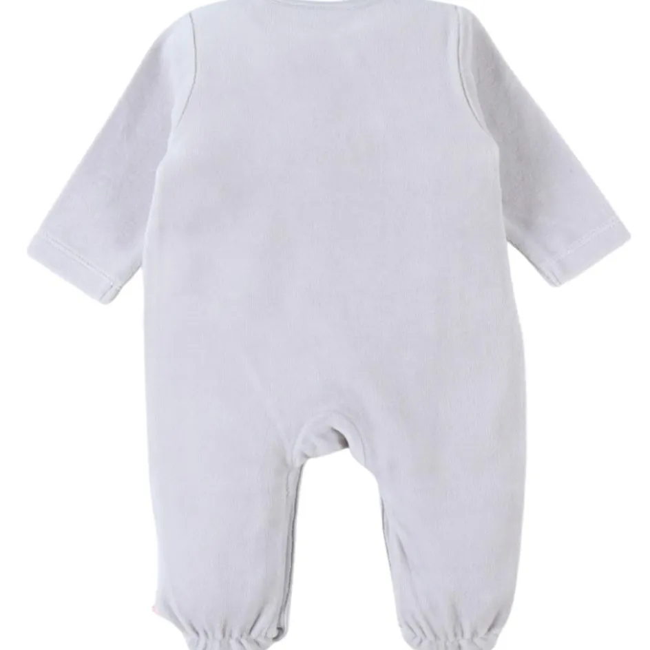 Hot Noukie's Pyjama en velours gris ours (12 mois)