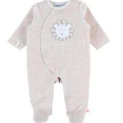 Hot Noukie's Pyjama en velours lion beige (3 mois)