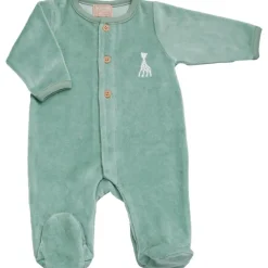 Pyjama en velours olive Sophie la girafe (naissance)|Trois Kilos Sept Clearance