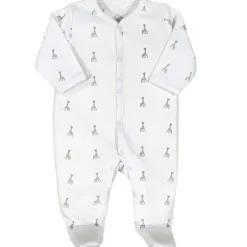Pyjama léger blanc Sophie la girafe (3 mois)|Trois Kilos Sept Clearance
