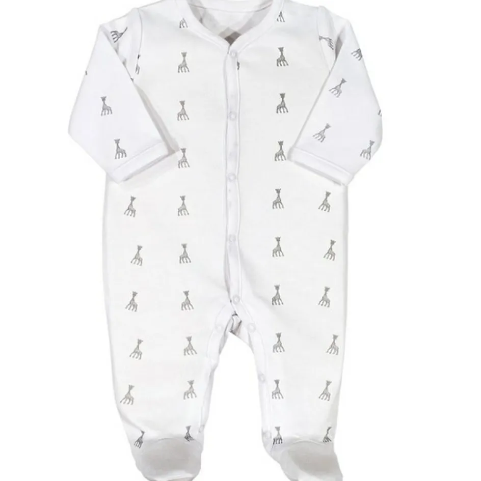 Pyjama léger blanc Sophie la girafe (3 mois)|Trois Kilos Sept Clearance