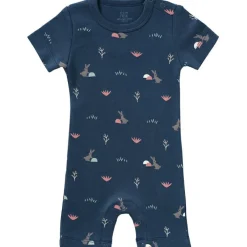 Fresk Pyjama léger en coton bio Rabbit mood indigo (3-6 mois : 60 à 67 cm)