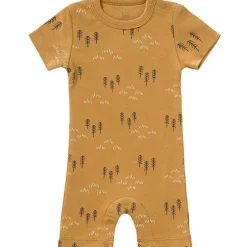 Sale Fresk Pyjama léger en coton bio Woods spruce yellow (0-3 mois : 50 à 60 cm)