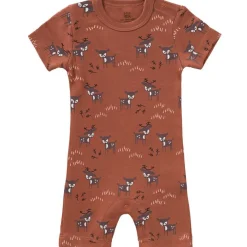 Fresk Pyjama léger en coton bio Deer amber brown (6-12 mois : 67 à 74 cm)
