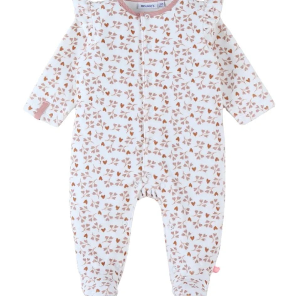 Pyjama velours aqua coeur (6 mois)|Noukie's New