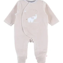Clearance Noukie's Pyjama velours beige Bali, Moka & Snow (dès la naissance)