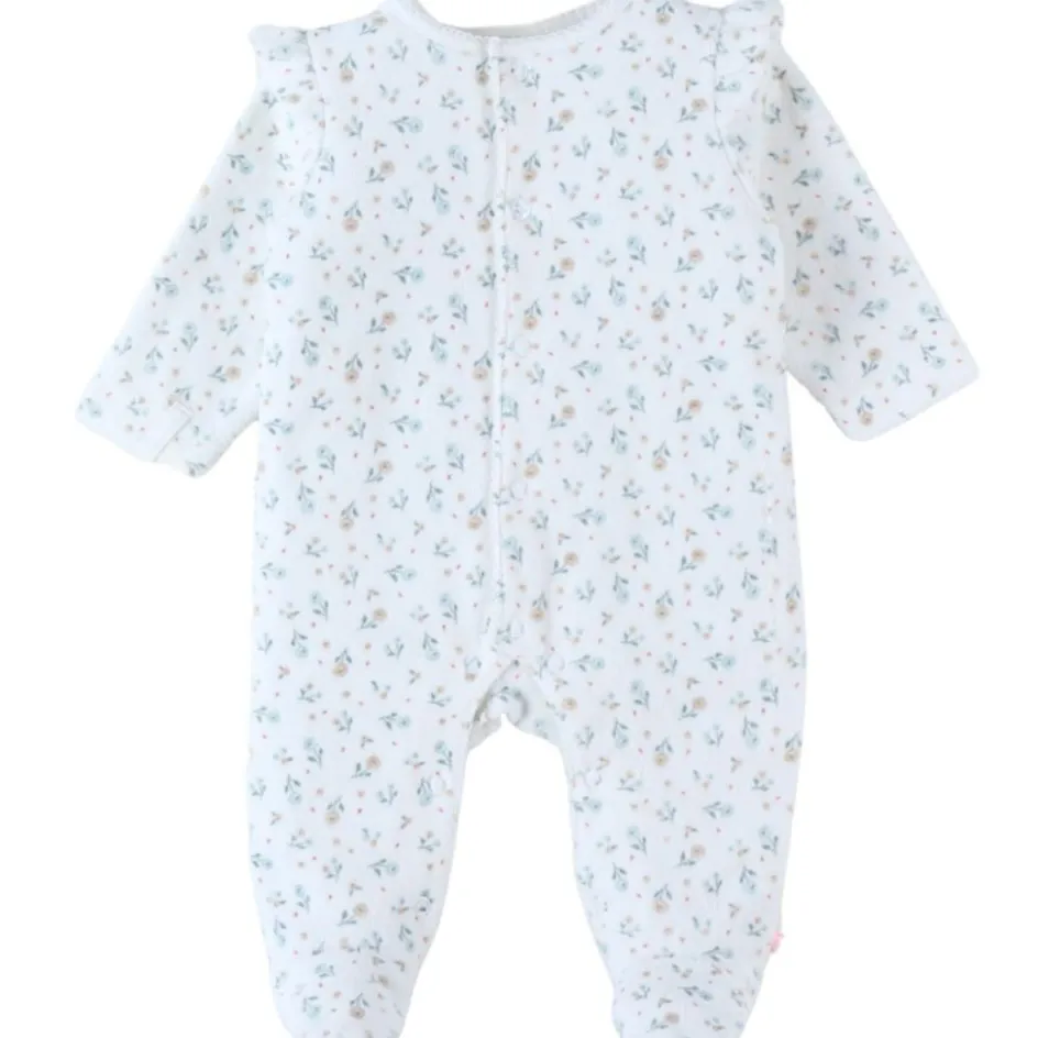 Hot Noukie's Pyjama velours imprimé fleuri (3 mois)