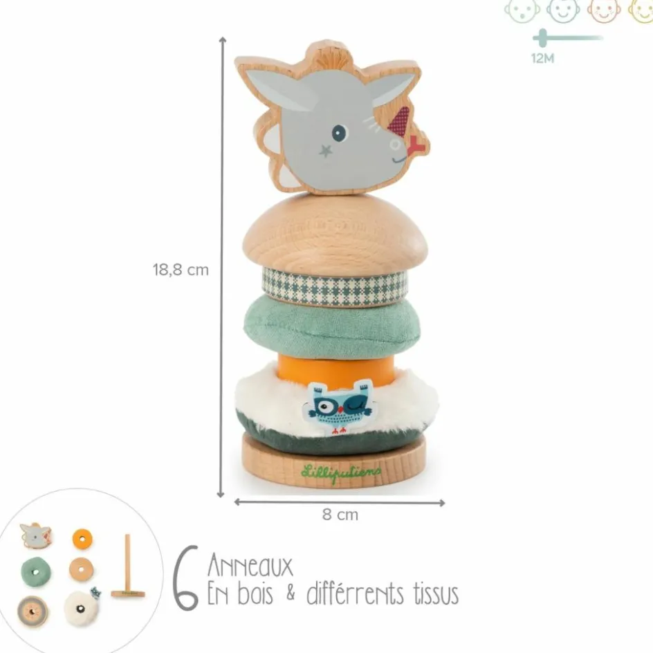 Pyramide à empiler Joe|Lilliputiens Online