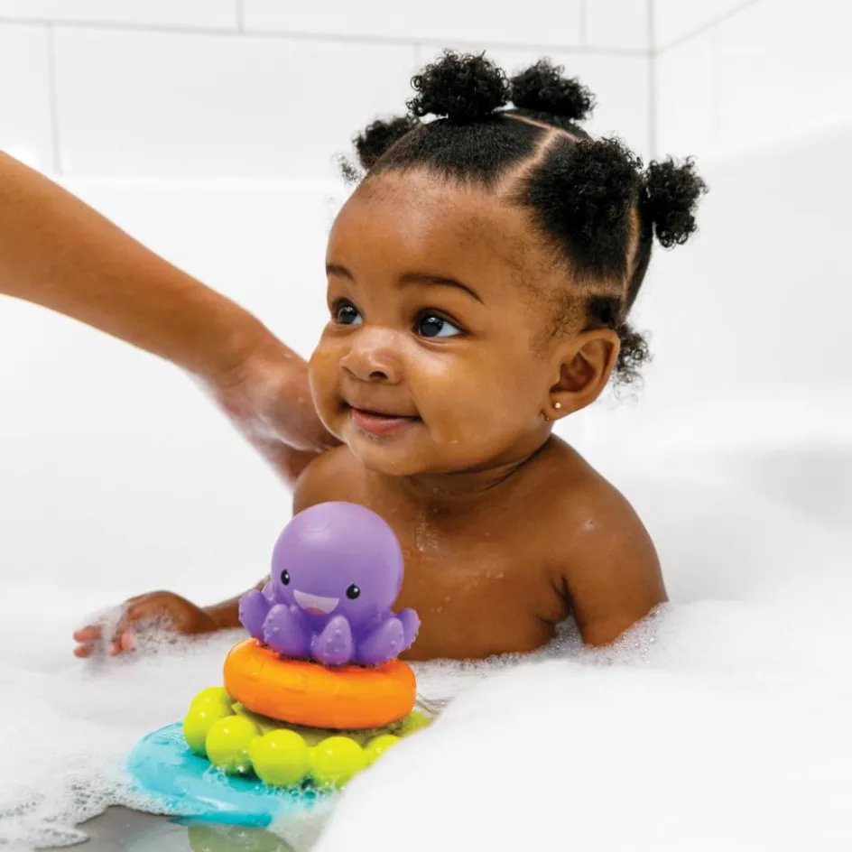 Sale Infantino Pyramide de bain Pieuvre