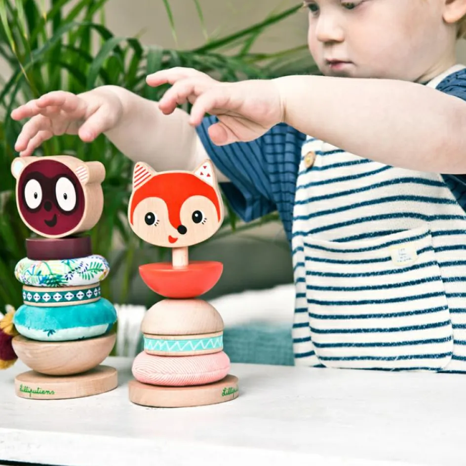 Pyramide en bois Alice la renarde|Lilliputiens