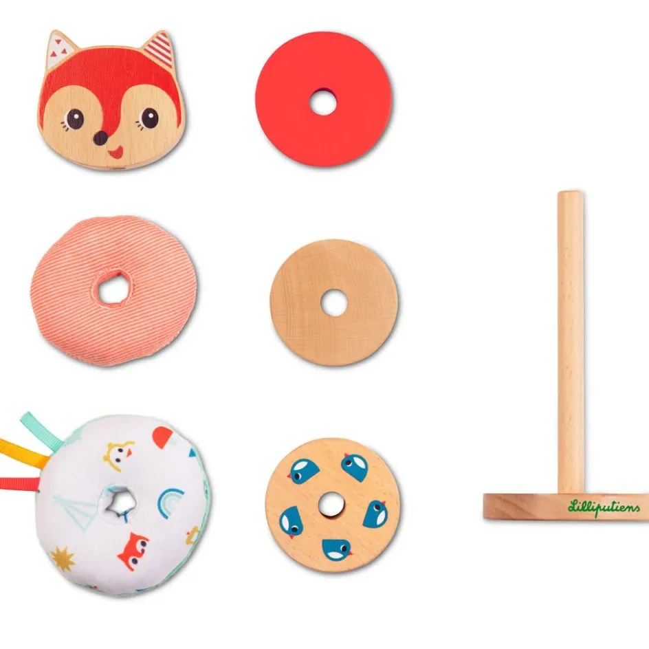 Pyramide en bois Alice la renarde|Lilliputiens