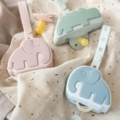 Range sucette en silicone Elphee Bleu|Done by Deer Outlet