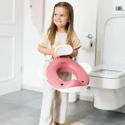 Best Kindsgut Réducteur de toilette Baleine Rose foncé