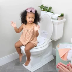 Best Ingenuity Réducteur de toilette semi-permanent Flip & Sit