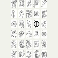 Recharge KIDYDRAW-MINI Thème : Pirates Princesses et Animaux Sauvages|KIDYWOLF Hot