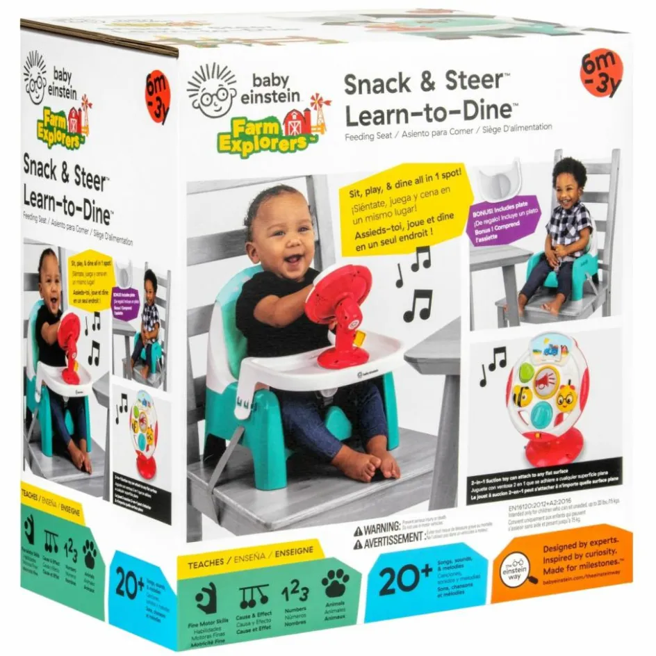 Rehausseur de chaise avec jouet d'activités Farm Explorers|Baby Einstein Clearance