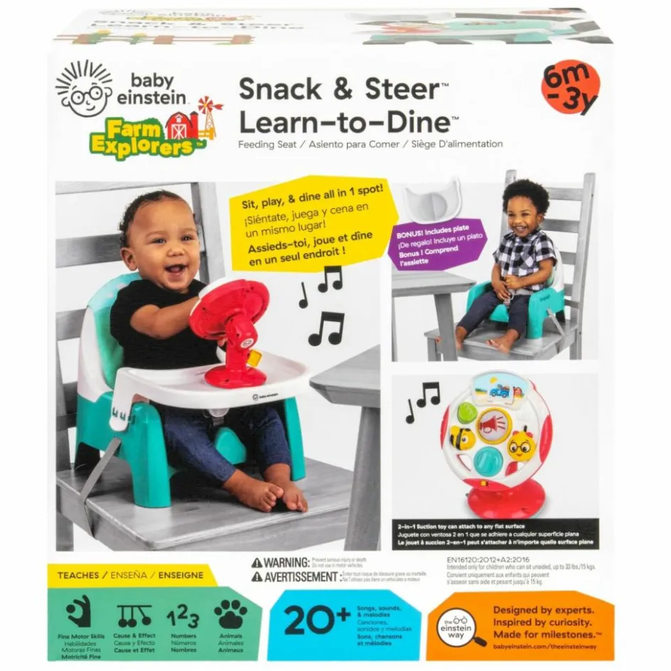 Rehausseur de chaise avec jouet d'activités Farm Explorers|Baby Einstein Clearance