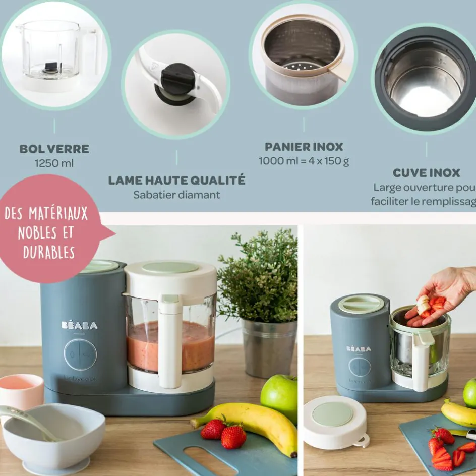 Béaba Robot cuiseur Babycook Néo gris minéral