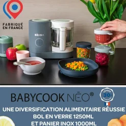 Béaba Robot cuiseur Babycook Néo gris minéral
