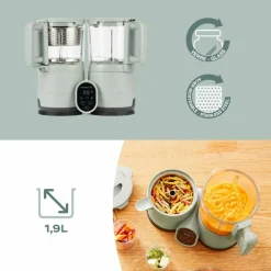 Discount Babymoov Robot cuiseur Nutribaby Glass Celadon Green