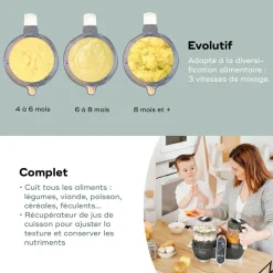 Robot cuiseur Nutribaby(+) Industrial grey|Babymoov Sale