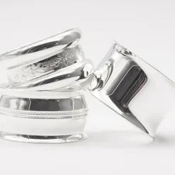 Rond de serviette Contemporaine personnalisable (métal argenté)|Daniel Crégut Discount