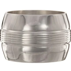 Outlet Daniel Crégut Rond de serviette Filets personnalisable (métal argenté) dans son coffret