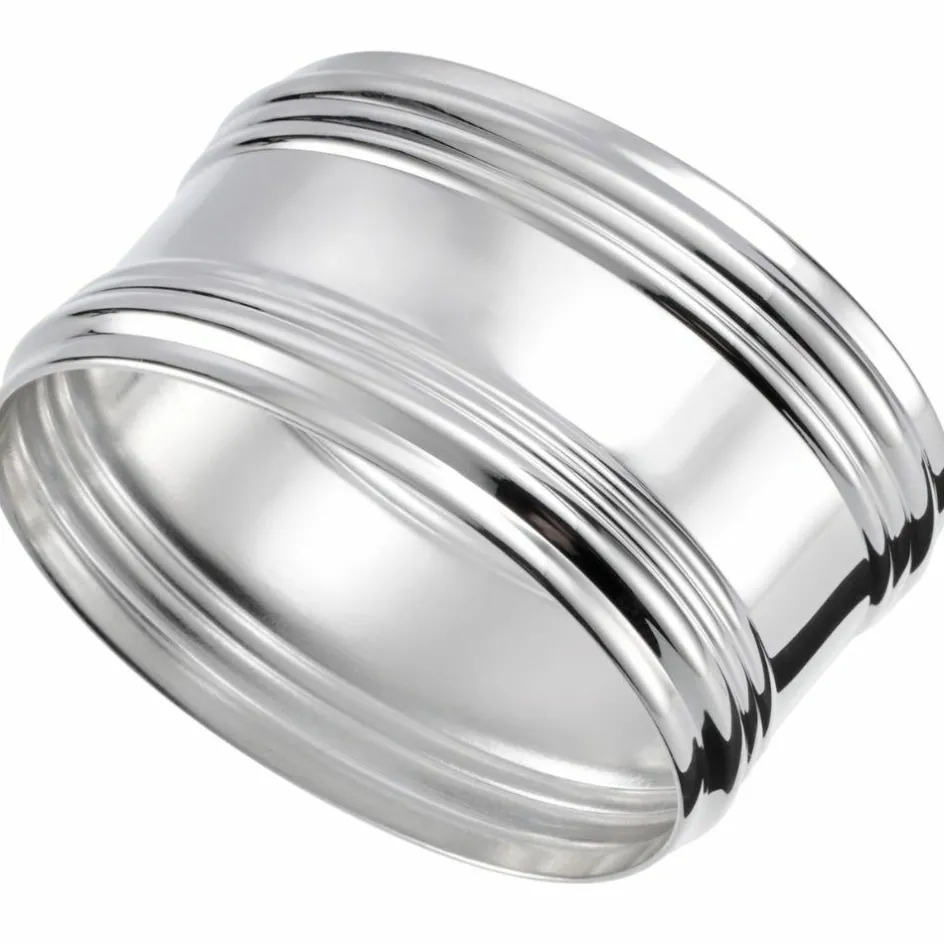 Rond de serviette Henriette en métal argenté|Christofle Discount