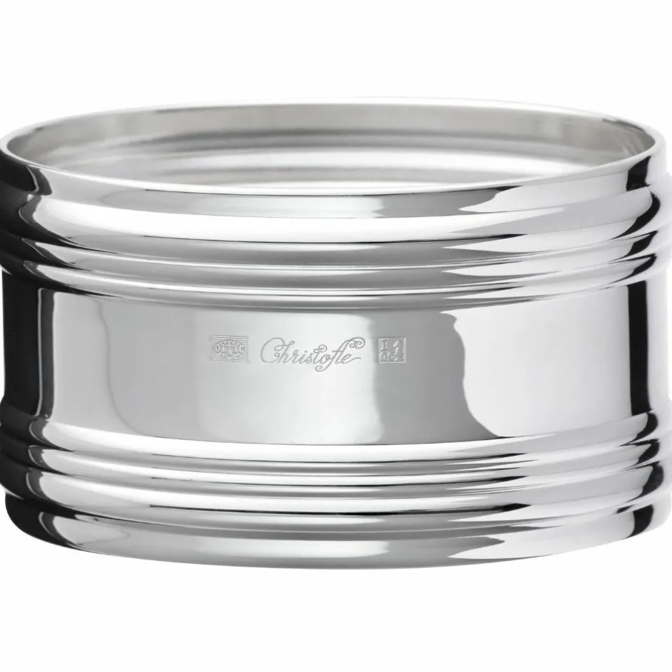 Rond de serviette Henriette en métal argenté|Christofle Discount