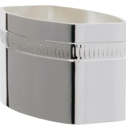 Discount Daniel Crégut Rond de serviette Lien Godron personnalisable (métal argenté) dans son coffret