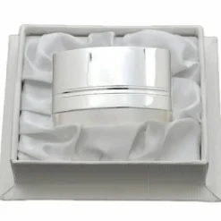 New Daniel Crégut Rond de serviette Lien ''Une Gorge'' personnalisable (métal argenté) dans son coffret