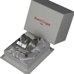 Online Daniel Crégut Rond de serviette Louis XVI en métal argenté + coffret (personnalisable)