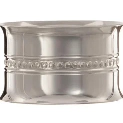 Clearance Daniel Crégut Rond de serviette Perles en métal argenté + coffret (personnalisable)