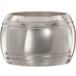 Discount Daniel Crégut Rond de serviette Tonneau Filet personnalisable (métal argenté) dans son coffret