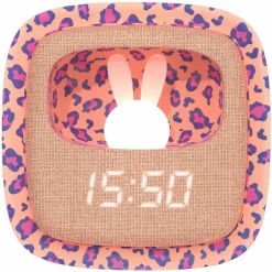 Réveil 2 en 1 Billy Clock Léopard Rose|MOB Outlet